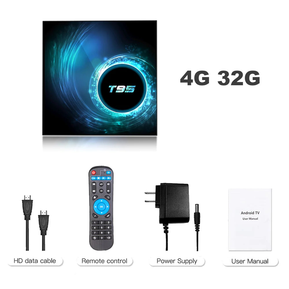 Smart TV Box 2026 T95 Plus HD 6K Android 16 Allwinner H616 4GB 64GB 128GB Dual Wifi Media Player PK X96Max Plus H96 Set Top Box