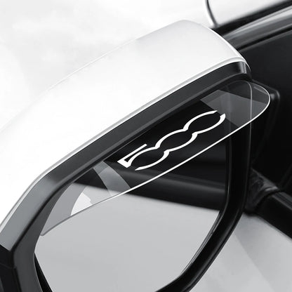 2PCS Car Rearview Mirror Rain Rainproof Eyebrow Shield Cover Sticker For Fiat 500 500C 2012 500X 500L Abarth 695 Car Accessories