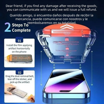 1-2pcs 8K HD Screen Protector For IPhone 17 Pro Max 18 Pro SE 2022 iPhone 15 16 Pro 14 13 12 Mini 11 8 7 Plus Auto-Dust Removl