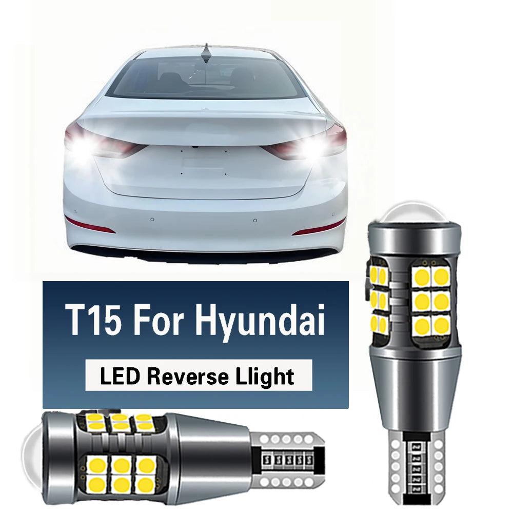 2PCS Canbus T15 921 W16W LED Bulb Car Backup Reverse Lights for Hyundai Tucson 2017 Creta Kona IX35 Solaris Accent I30 Elantra