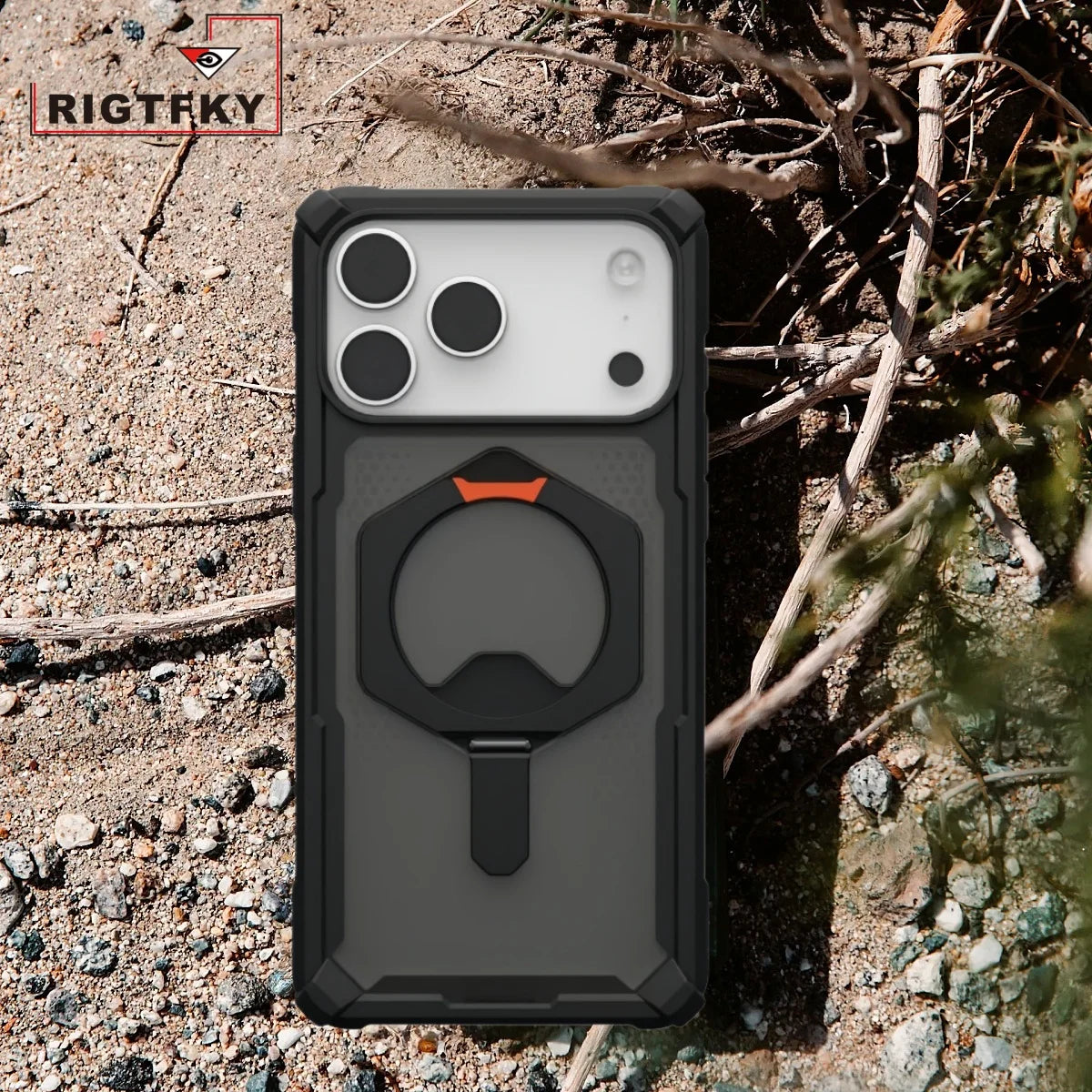 Transparent Military Shockproof Armor Phone Case For Iphone 17 Air 16 15 14 Plus 13 12 Pro Max Magnetic Holder Protective Cover