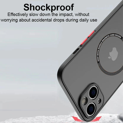 Luxury Magnetic Matte PC Case For Magsafe iPhone 16e 16 15 14ProMax 13 12 Mini 11 Pro Max 15 14 Plus Wireless Charge Phone Cover