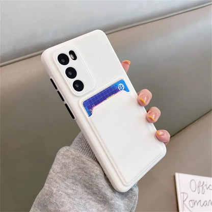 TPU Soft Silicone Card Slot Wallet Case For SamSung S26 S25 S24 S23 S22 S21 FE Plus Ultra Note 20 A54 A34 A24 A15 A25 A35 A55