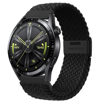 20 22mm Strap for Samsung Galaxy Watch 7 6 5 4 Band 40/44mm 5Pro Active 2 Gear S3 Braided Elastic Bracelet for Huawei GT2/3 4Pro