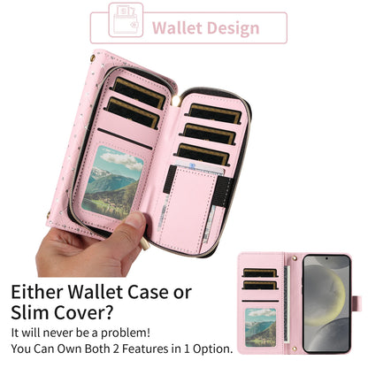 Flip Wallet Phone Case For Samsung Galaxy Z Fold 7 6 5 4 3 2 Fold7 Fold6 Fold5 Fold4 Kickstand Card Holder Strap Lanyard Cover