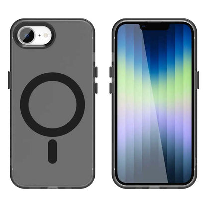 For iPhone 17e 16e Case New Fashion Frosted Transparent Candy Magnetic  Anti-drop Cover For iPhone 17E Wireless Charging Funda