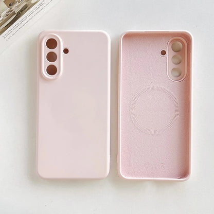 Original Liquid Silicone Magnetic Case For Samsung Galaxy S26 S25 S24 S 26 Ultra Plus S26Ultra Cases Wireless Charge Soft Cover