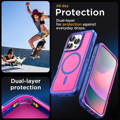 Luxury Ott Magnetic Armor Cases For iPhone 18 17 16 15 14 Plus 13 12 11 Pro Max Box Shockproof Charging Heavy Duty Protect Cover