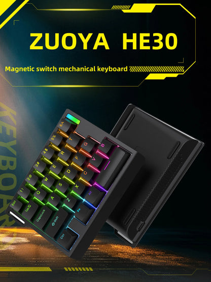ZUOYA HE65 Wired Magnetic Axis Mechanical Keyboard 8k Fast Trigger RGB Backlight E-Sports Gaming Customized Keyboard