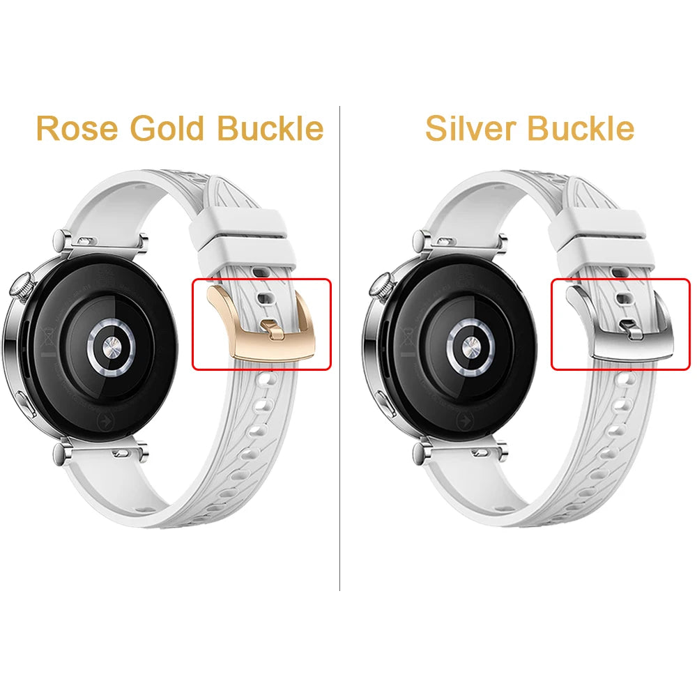 18mm Band for Xiaomi S4 41mm Sport Breathable Adjustable Band for Xiaomi S4 41mm Men Women Rubber Accessroeis Watch Strap