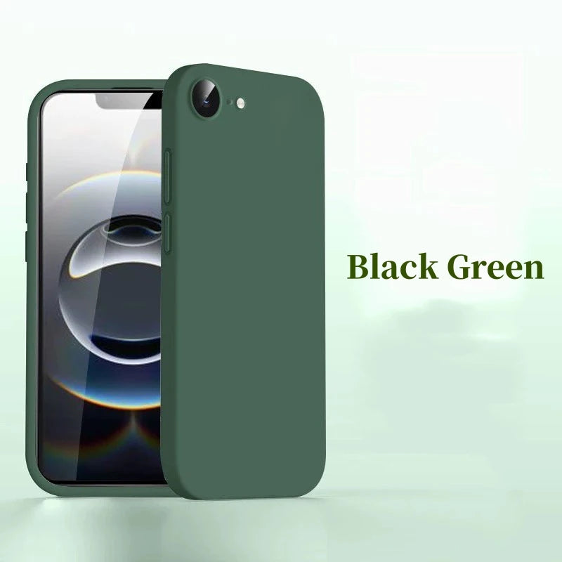 For iPhone 17e Case Cover iPhone 17e 16e Fundas Coque Soft TPU Original Liquid Silicone Camera Protector Phone Bumper iPhone 17e