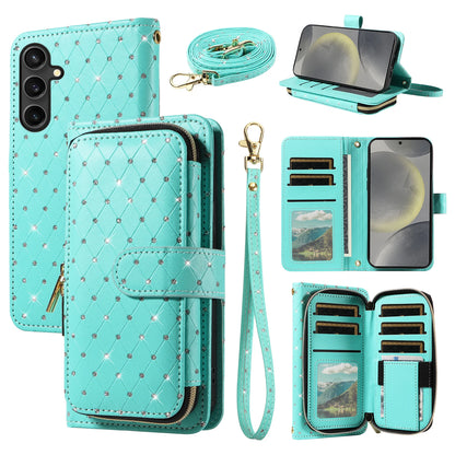 Flip Wallet Phone Case For Samsung Galaxy Z Fold 7 6 5 4 3 2 Fold7 Fold6 Fold5 Fold4 Kickstand Card Holder Strap Lanyard Cover
