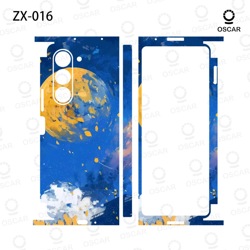 Colorful Anti-Scratch Stickers For Samsung Galaxy Z Fold 5 4 7 6 Fold5 Fold4 Protective Decal Skin Cover Back Film