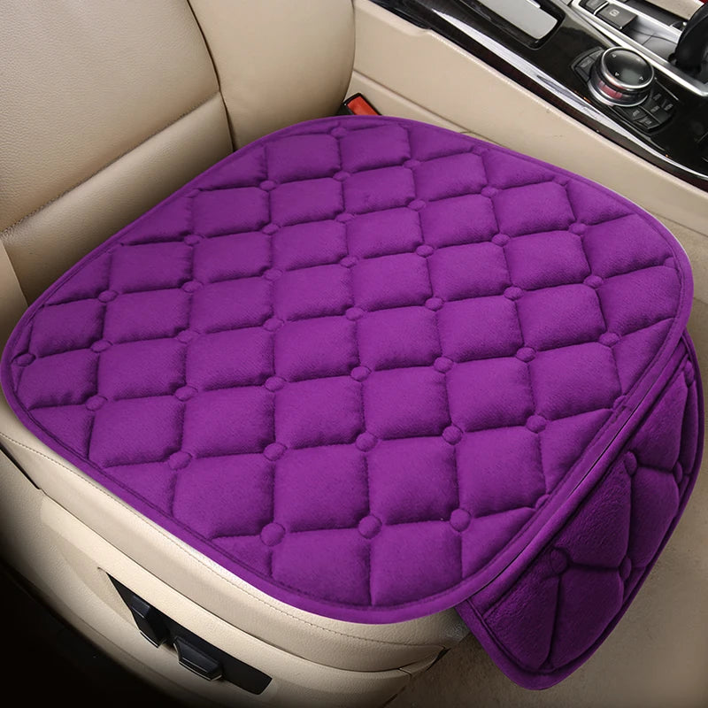 Car Seat Cover Protector Universal Winter Warm Auto Seat Cushion Rear Seat Cushion Protection Covers Back Cushion Three Piece
