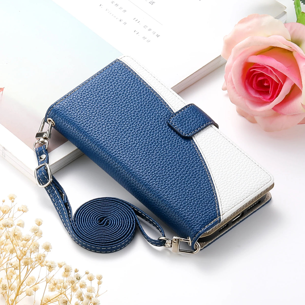 Flip Leather Phone Case For Samsung Galaxy S26 S25 S24 Ultra S23 FE S22 S21 S20 Plus A17 A07 A16 A56 A36 A26 Wallet Card Cover