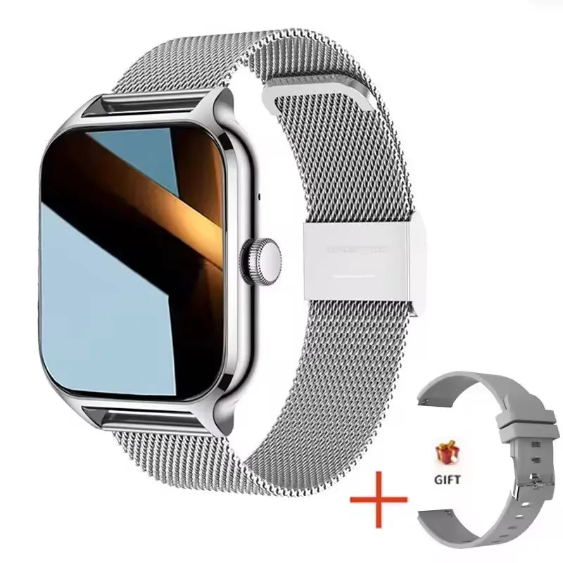 2026 Women Smart Watch Men Full Touch Screen Heart Rate Fitness Tracker Ladies Watch Bluetooth Call Smart Clock for Android IOS