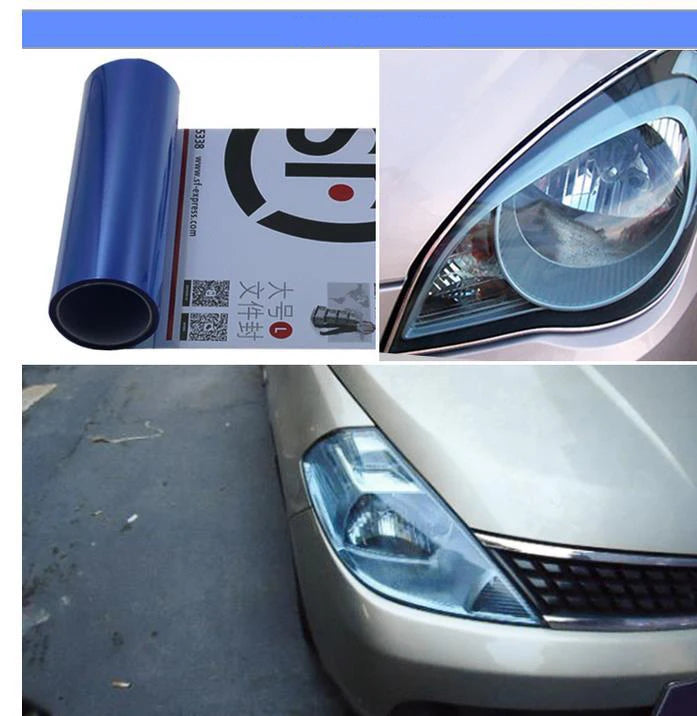 30x60cm PVC Car Headlight Lamp Film Fog Lamp Taillight Sticker Vinyl Film Sticker Auto Lamp Styling Wrap Film Car Accessories