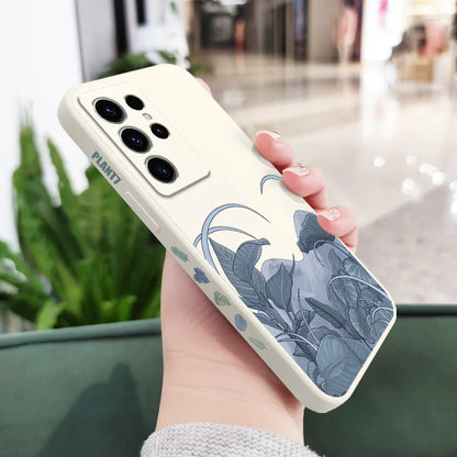 Forest Plant Phone Case For Samsung Galaxy S25 S24 S23 S22 S21 S20 S10 S10E Ultra Plus FE Note 20 Ultra 10 Plus Cover