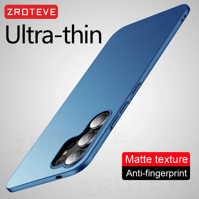 S25 Ultra Case Zroteve Slim Hard PC Matte Cover For Samsung Galaxy S25 Edge S24 S23 FE S22 S21 S20 S10 E Note 20 10 Plus Cases