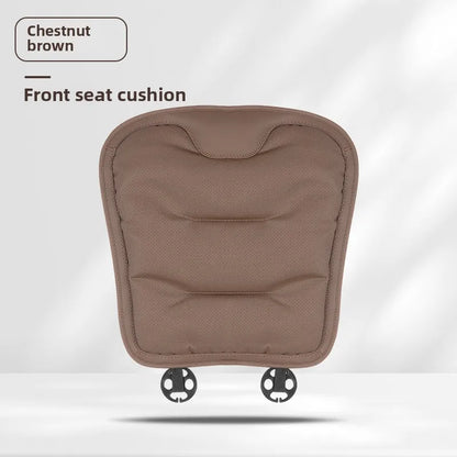 Universal Perforated Nappa Leather Car Seat Cover Luxury Sedan SUV Breathable Comfortable Cloud Cotton Cushions Car Seat Cover