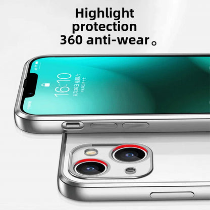 Case For IPhone 17E 16E Simple Transparent Frosted Electroplated Frame Ultra-thin Silicone Cover For 17e 16e Shockproof Funda