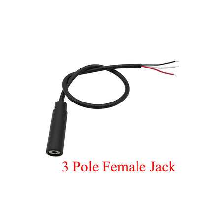 1/3/5Pcs 2.5mm 2/3/4 Pole Wire Male Female Plug Jack Audio Cable Mono Stereo Aux Connector Headphone Extension DIY Repair