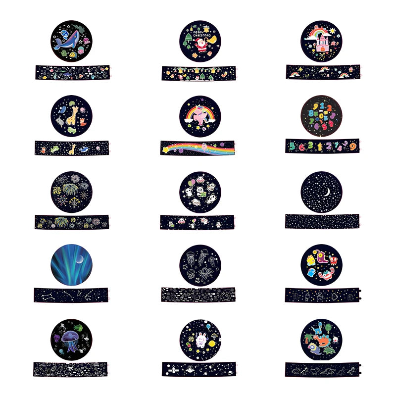 Star LED Night Light Projector, Star Ocean Projection Light, 15 Films Light Projector, Best for Christmas Kids Gifts