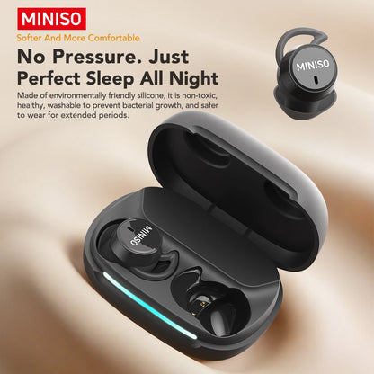 MINISO MS217 TWS Mini Sleep Earbuds Bluetooth 6.0 AI Translator 134 Languages ENC Noise Cancelling Ultra-Light In-Ear Headphones