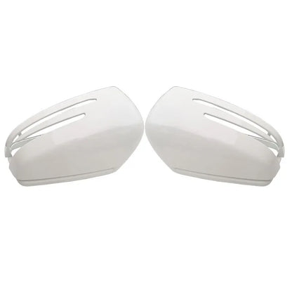 White Side Wing Mirror Cap Covers For Mercedes Benz W212 W204 C E S Class W176 W246 C117 X156 X204 W221 C218 A B CLA GLA GLK