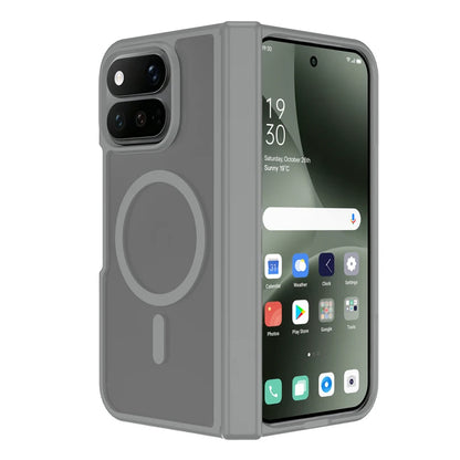 Case For Google Pixel 11 Pro Fold ELVEV Translusent Matte PC + Skin-friendly TPU Hinge Protection Magnetic Phone Cover