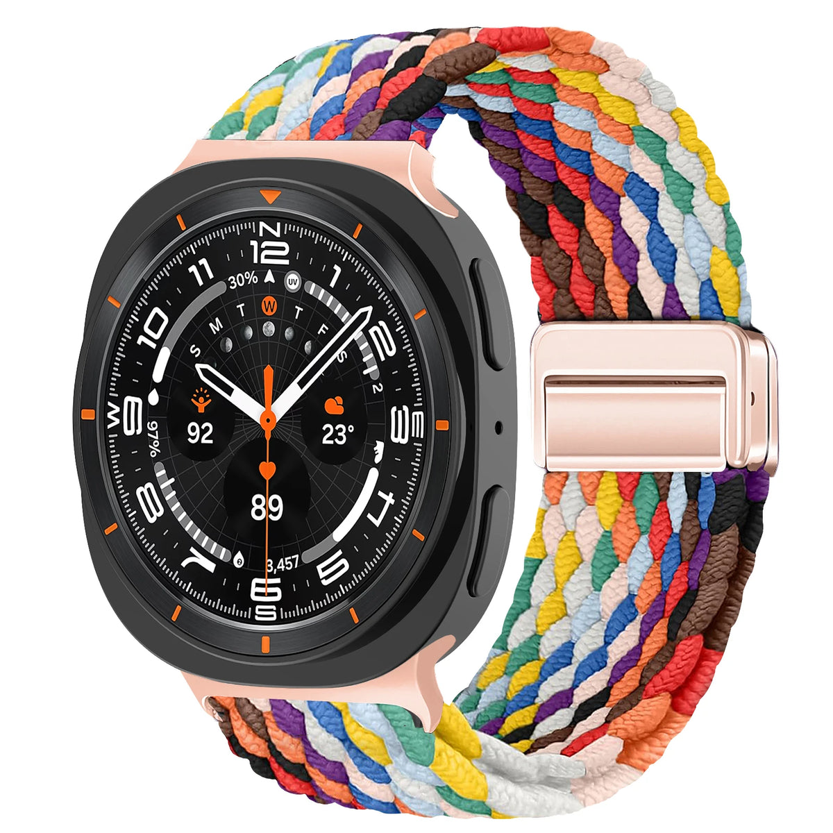 Magnetic Braided Band For Samsung Galaxy Watch 9 8 Strap 44mm 40mm Nylon Bracelet Correa Pulseira Galaxy Watch 8 Classic 46mm
