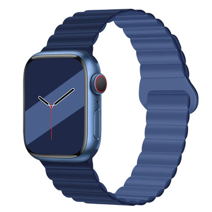 Magnetic Strap For Apple Watch Band 46mm 45mm 49mm 40mm 42mm 41mm Silicone Sport Bracelet iWatch Series Ultra 10 9 6 7 8 SE 44mm