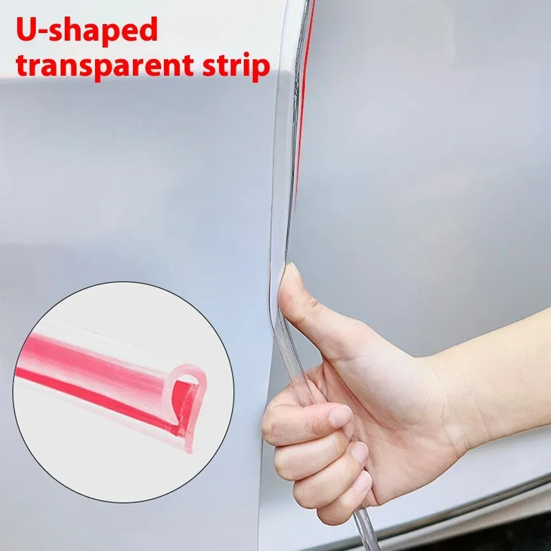 3M Car Door Edge Sealing Strip Transparent PVC Scratch Protector Strip Anti-collision Stickers Door Anti-scratch Car Accessories