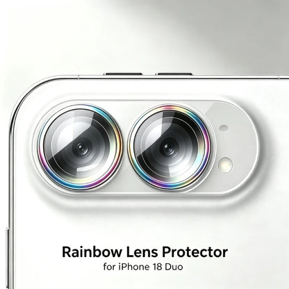 9H Hardness HD Clear Tempered Glass Camera Lens Protector Anti-Scratch Back Lens Film For iPhone 18 Duo Fold
