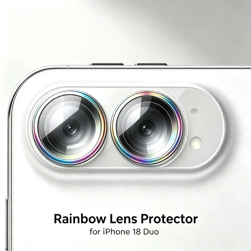 9H Hardness HD Clear Tempered Glass Camera Lens Protector Anti-Scratch Back Lens Film For iPhone 18 Duo Fold
