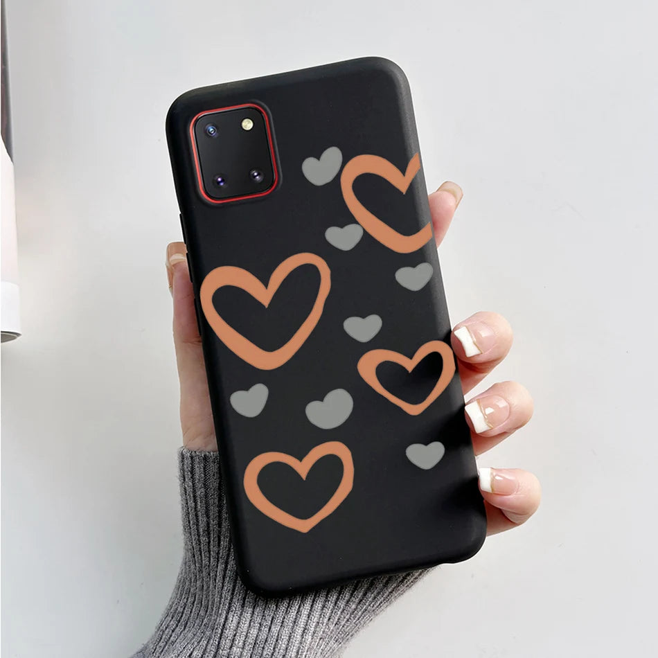 For Samsung Galaxy Note10 Lite Case SM-N770F 6.7'' Cute Bear Cartoon Cat Cover Soft TPU Phone Case For Samsung Note 10 Lite Bags