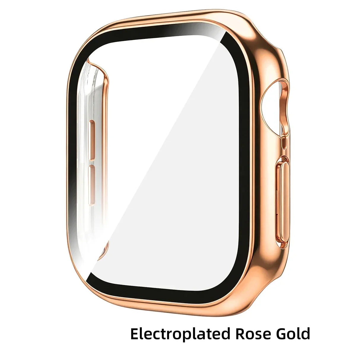 Tempered Glass PC Case for Apple Watch 12 46mm Hard Bumper Screen Protector Cover for Iwatch Series 12 42mm Shell Accessories
