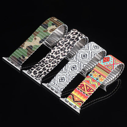 Colorful Elastic Stainless Steel Band for Apple Watch 49mm 46mm 45mm 44mm 42mm 41mm Strap iWatch Ultra SE 11 10 9 8 7 6 5 4 3