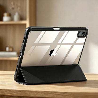 For Apple iPad (A16) 11th 11'' 2025/10th 10.9'' 2022 Generation Case with Pencil Holder, Hybrid iPad 11 10 Case with Clear Back