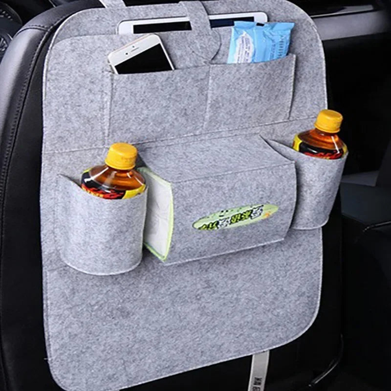 Car Backseat Organizer with Tissue Box Tablet Holder Auto Back Seat Storage Cover Protector Travel Road Trip Kids Toddlers Amagi