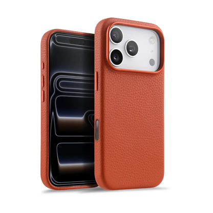 Melkco 100% Genuine Leather Case For iPhone 17 Pro Max Air MagSafe Cover with Camera Butto protective luxury Cow Magnetic cases