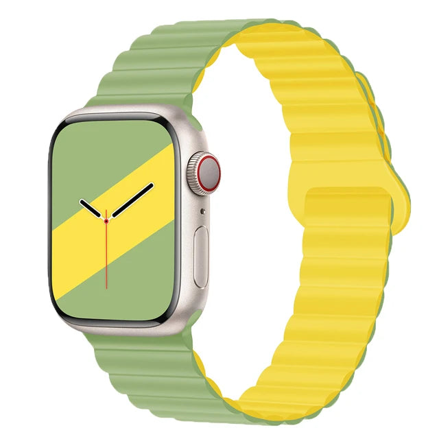 Magnetic Strap For Apple Watch Band 46mm 45mm 49mm 40mm 42mm 41mm Silicone Sport Bracelet iWatch Series Ultra 10 9 6 7 8 SE 44mm