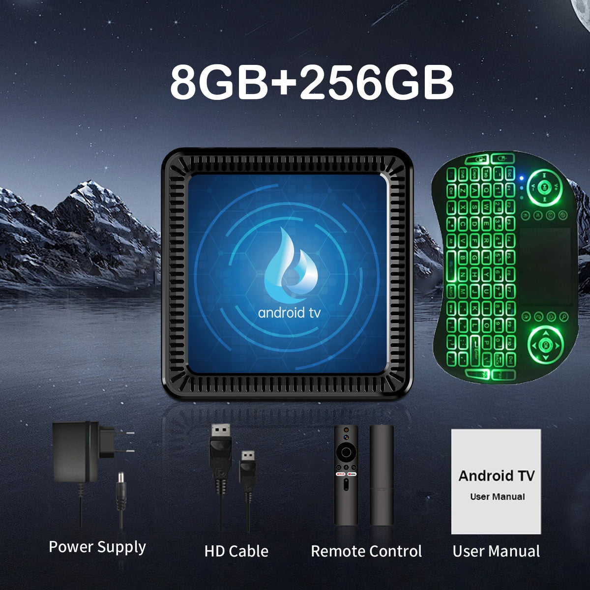 Q17 Smart TV Box Android 16 Bluetooth6.0 Allwinner H313 Quad Core 8K Ultra HD 8GB+256GB Google Netflix Media Player Set Top Box