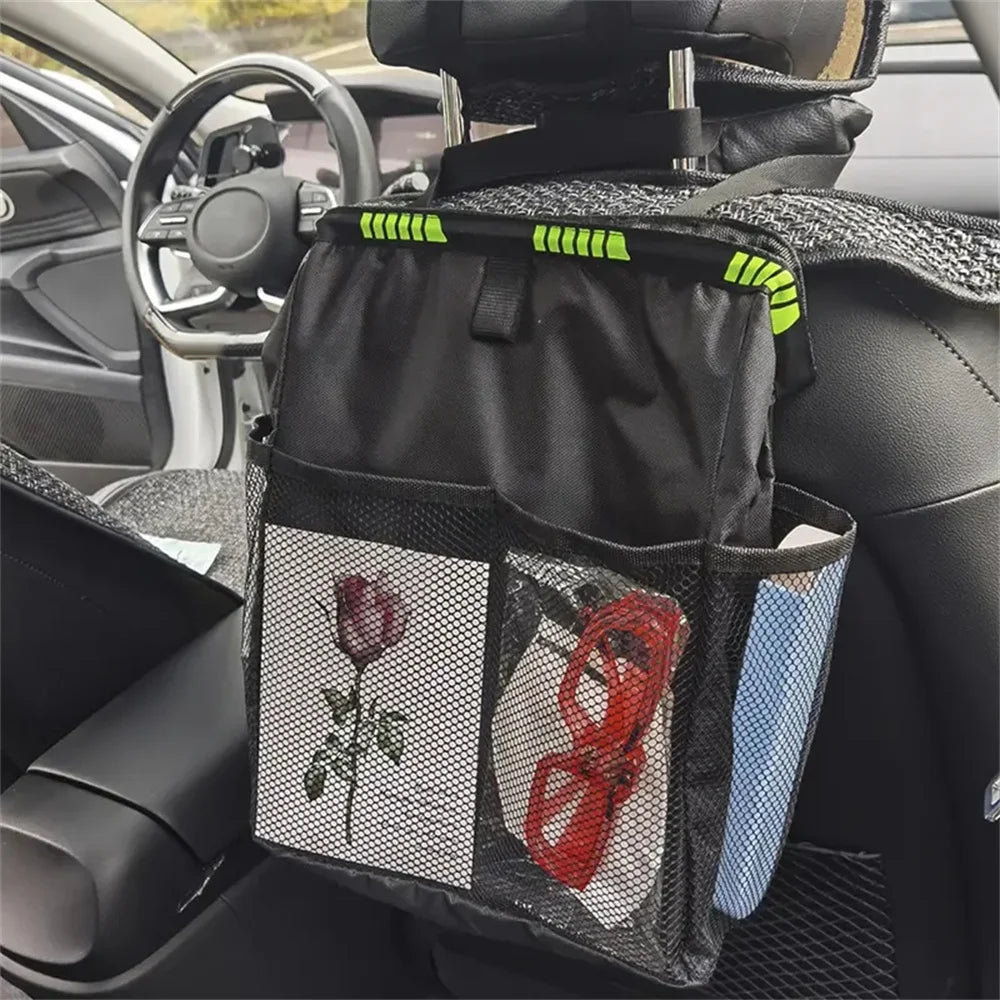 Hanging Car Trash ，Portable Storage Bag， Can Waterproof Car Trash Durable Garbage Bin Organizer for Vehicles, Fit for All Cars