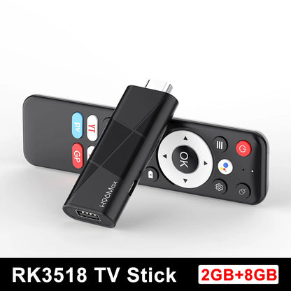 2026 H96 MAX RK3518 Android14 Smart Mini TV Stick Wifi6 BT5.4 4K HD 3D Quad-Core Google Voice Assistant Home TV Box Media Player