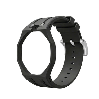 Bioceramics Watch Case+Silicone Band Modification Kit Strap Case Changer To Wristwatch Accessories For Royal Pop