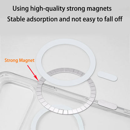 For Magesafe Phone Case for iPhone 17 16 15 14 13 12 11 Pro Max Air Plus Magnetic Wireless Charge Transparent Case Back Cover