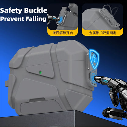 For AirPods Pro3 Secure Lock Case with Phone Stand Design Military Armor Shockproof Protective Case For Airpods Pro 3 Generation