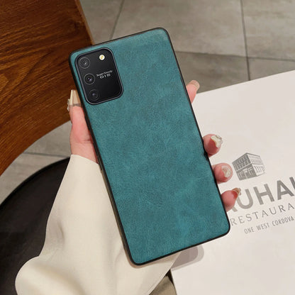 Luxury Bussiness Matte Leather TPU Phone Case For Samsung Galaxy S10 Lite Fashion Protection Shell