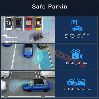 New 5Channel 360 Degree Car Dvr 1080P Video Recorder WiFi APP Dashcam 24h Parking Monitor Rear View Camera Car Recorder